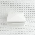 6" Sq. Neptune Halo Low Voltage LED Lighted Vinyl Post Cap for Vinyl Fence and Railing (Warm White) White