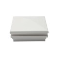 6" Sq. Neptune Halo Low Voltage LED Lighted Vinyl Post Cap for Vinyl Fence and Railing (Cool White) White (simple6)