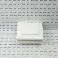 LMT 4" Sq. Cape May Halo Low Voltage LED Lighted Vinyl Post Cap - White LMT-1839-LED-W-3K