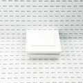 LMT 4.5" Sq. Cape May Halo Low Voltage LED Lighted Vinyl Post Cap - White LMT-1840-LED-W-3K