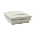 5.625" (5 5/8" x 5 5/8") Cape May Halo Low Voltage (Warm White LED) Lighted Vinyl Post Cap for 6" x 6" Wood Post - White