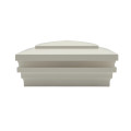 5.625" (5 5/8" x 5 5/8") Cape May Halo Low Voltage (Warm White LED) Lighted Vinyl Post Cap for 6" x 6" Wood Post - White