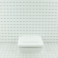 6" x 6" Cape May Halo Low Voltage (Warm White LED) Lighted Vinyl Post Cap - White