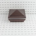 4" Sq. Haven Halo Low Voltage LED Lighted Vinyl Post Cap for Vinyl Fence and Railing (Warm White) Antique Copper