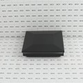4" Sq. Haven Halo Low Voltage LED Lighted Vinyl Post Cap for Vinyl Fence and Railing (Cool White) Hammertone Black 
