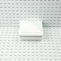 4.5" Sq. Haven Halo Low Voltage LED Lighted Post Cap - White LMT-1846-LED-W-3K
