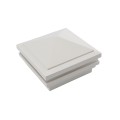 4.5" Sq. Haven Halo Low Voltage LED Lighted Vinyl Post Cap for Vinyl Fence and Railing (Cool White) White