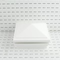 5.625" Sq. Haven Halo Low Voltage LED Lighted Vinyl Post Cap for Vinyl Fence and Railing (Warm White) White