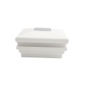 4 1/2" Sq. Neptune Halo Solar LED Lighted Vinyl Post Cap for Vinyl Fence and Railing (White)