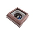 5" Sq. Neptune Halo Solar LED Lighted Vinyl Post Cap for Vinyl Fence and Railing (Antique Copper)