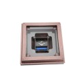 5" Sq. Neptune Halo Solar LED Lighted Vinyl Post Cap for Vinyl Fence and Railing (Antique Copper)