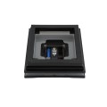 5" Sq. Neptune Halo Solar LED Lighted Vinyl Post Cap for Vinyl Fence and Railing (Hammertone Black)