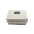 5.625" (5 5/8" x 5 5/8") Neptune Halo Solar LED Lighted Vinyl Post Cap for 6" x 6" Wood Post - White