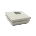 5.625" (5 5/8" x 5 5/8") Neptune Halo Solar LED Lighted Vinyl Post Cap for 6" x 6" Wood Post - White