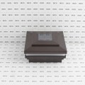 4 1/2" Sq. Cape May Halo Solar LED Lighted Vinyl Post Cap for Vinyl Fence and Railing (Antique Brown)