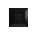 LMT-1858HB 4 1/2" Sq. Cape May Halo Solar LED Lighted Vinyl Post Cap - Hammertone Black