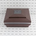 5" Sq. Cape May Halo Solar LED Lighted Vinyl Post Cap for Vinyl Fence and Railing (Antique Copper)