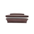 5" Sq. Cape May Halo Solar LED Lighted Vinyl Post Cap for Vinyl Fence and Railing (Antique Copper)
