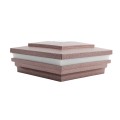 5" Sq. Cape May Halo Solar LED Lighted Vinyl Post Cap for Vinyl Fence and Railing (Antique Copper)