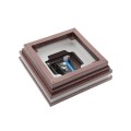5" Sq. Cape May Halo Solar LED Lighted Vinyl Post Cap for Vinyl Fence and Railing (Antique Copper)