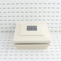 5" Sq. Cape May Halo Solar LED Lighted Vinyl Post Cap for Vinyl Fence and Railing (Beige)