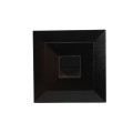 LMT-1860HB 5.625" Sq. Cape May Halo Solar LED Lighted Vinyl Post Cap - Hammertone Black