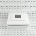 LMT-1860W 5.625" Sq. Cape May Halo Solar LED Lighted Vinyl Post Cap - White
