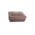 6" Sq. Cape May Halo Solar LED Lighted Vinyl Post Cap for Vinyl Fence and Railing (Antique Copper)