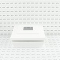 6" Sq. Cape May Halo Solar LED Lighted Vinyl Post Cap for Vinyl Fence and Railing (White) (simple_unboxed)