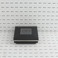 4" Sq. Ornamental Solar LED Lighted Vinyl Post Cap for Vinyl Fence and Railing (Textured Black Matte)