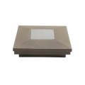 4" x 4" Ornamental Downward Solar Light Post Cap - Textured Bronze