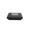4" Sq. Ornamental Downward Solar LED Lighted Vinyl Post Cap for Vinyl Fence and Railing (Textured Black)