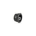 Flush Mount Trim Ring for Vinyl Fence and Railing (10 pk) for Vinyl Fence and Railing (Black)