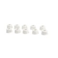 Flush Mount Trim Ring for Vinyl Fence and Railing (10 pk) for Vinyl Fence and Railing (White) (simple6)