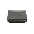 3.25" (3 1/4" x 3 1/4") Downward Low Voltage (Cool White LED) Vinyl Post Cap - Black