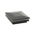 3.25" (3 1/4" x 3 1/4") Downward Low Voltage (Cool White LED) Vinyl Post Cap - Black