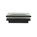3.25" (3 1/4" x 3 1/4") Downward Low Voltage (Cool White LED) Vinyl Post Cap - Black