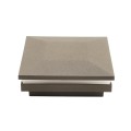 3.25" Sq. Ornamental Low Voltage Post Cap with RGB Lighting & 2 Way Splitter | Textured Bronze