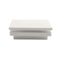 3.25" (3 1/4" x 3 1/4") Ornamental Low Voltage (Cool White LED) Light Post Cap - Textured White