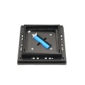 3.25" (3 1/4" x 3 1/4") Ornamental Downward Solar Light Vinyl Post Cap - Black