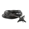 ZipUp 9-Piece 1-Watt Ceiling & Under Deck Lights w/ Twist Connection & Gaskets - Black (simple_unboxed)