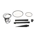 Black Outdoor Landscape Pathway Light with Round Reflector Shade - Low Voltage Cool White