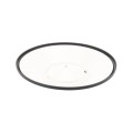 Black Outdoor Landscape Pathway Light with Round Reflector Shade - Low Voltage Cool White