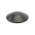 Black Outdoor Landscape Pathway Light with Round Reflector Shade - Low Voltage Cool White