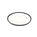 Black Outdoor Landscape Pathway Light with Round Reflector Shade - Low Voltage Cool White