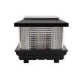 4" or 5" Sq. Galaxy Solar LED Lighted Vinyl Post Cap for Vinyl Fence and Railing (Black)