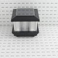 4" or 5" Sq. Galaxy Solar LED Lighted Vinyl Post Cap for Vinyl Fence and Railing (Black)