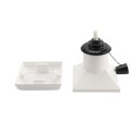 BuzzCap 5" x 5" or 4" x 4" Mosquito Torch Post Cap - White