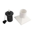 BuzzCap 5" x 5" or 4" x 4" Mosquito Torch Post Cap - White