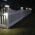 LMT Cape May Scallop Lens Low Voltage Lighted Post Cap Installation (White Shown)